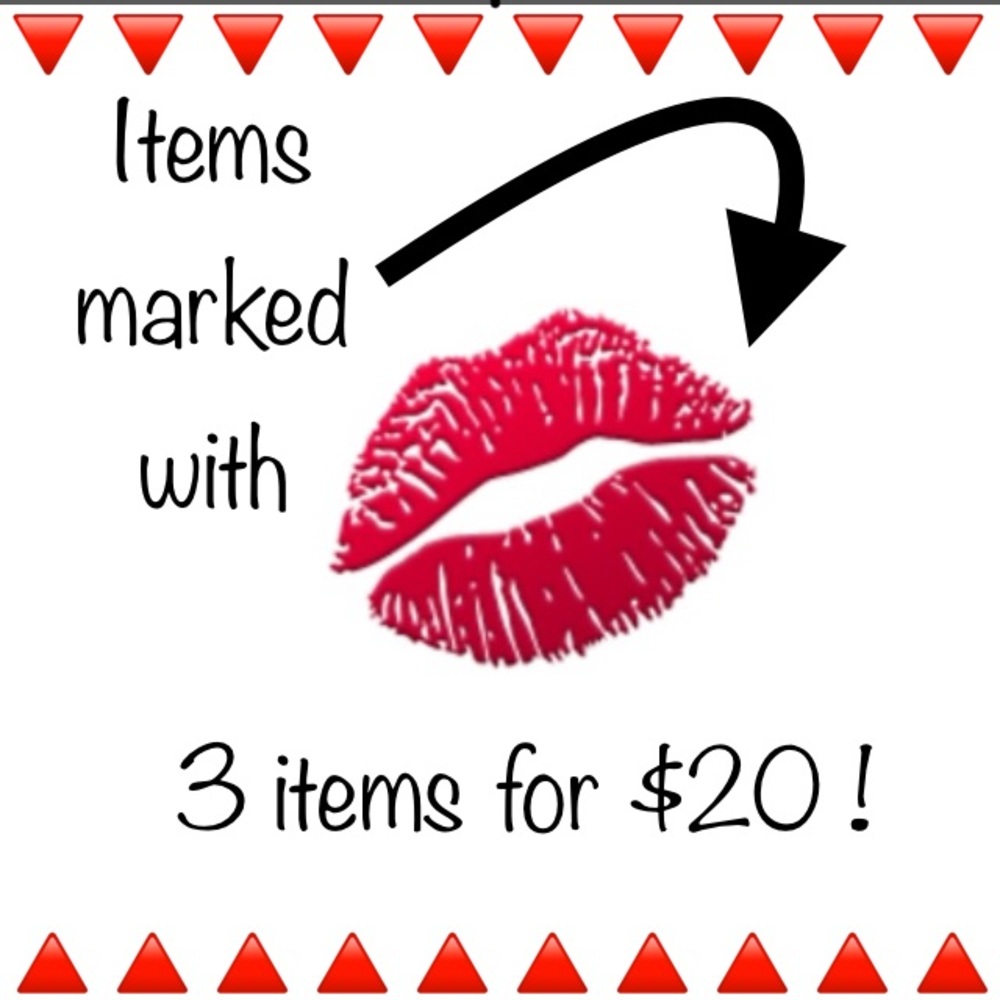 💋BUNDLE BLOWOUT SALE‼️ Pick 3 items with 💋 = $20